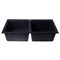 Alfi Brand Black 34" Drop-In Dbl Bowl Granite Composite Kitchen Sink AB3420DI-BLA - alternate 9